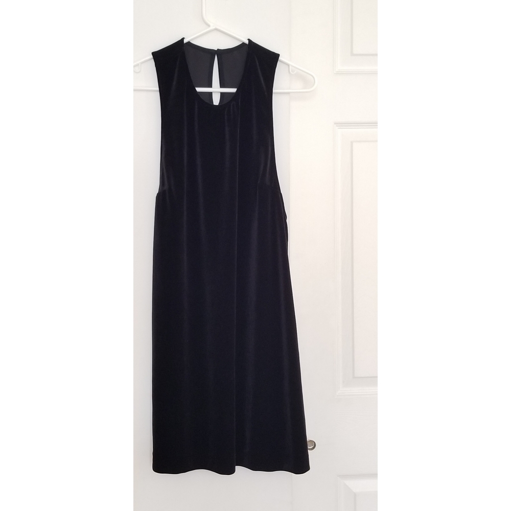 American Apparel black velvet dress